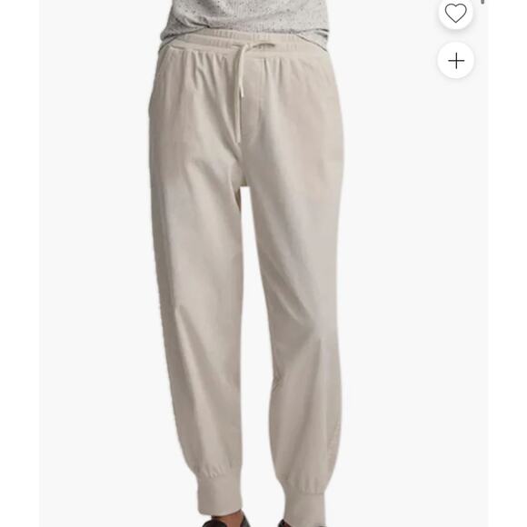 Varley Celita Pant Jogger Small Ivory/Cream Drawstring Waist Pockets - Picture 1 of 9